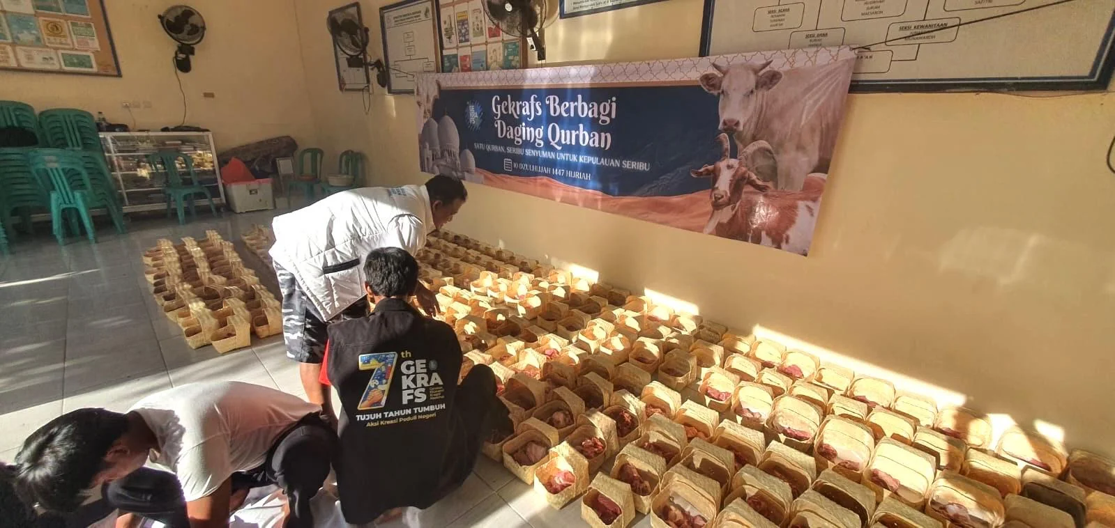Gekrafs Berbagi Qurban untuk Senyuman di Kepulauan Seribu