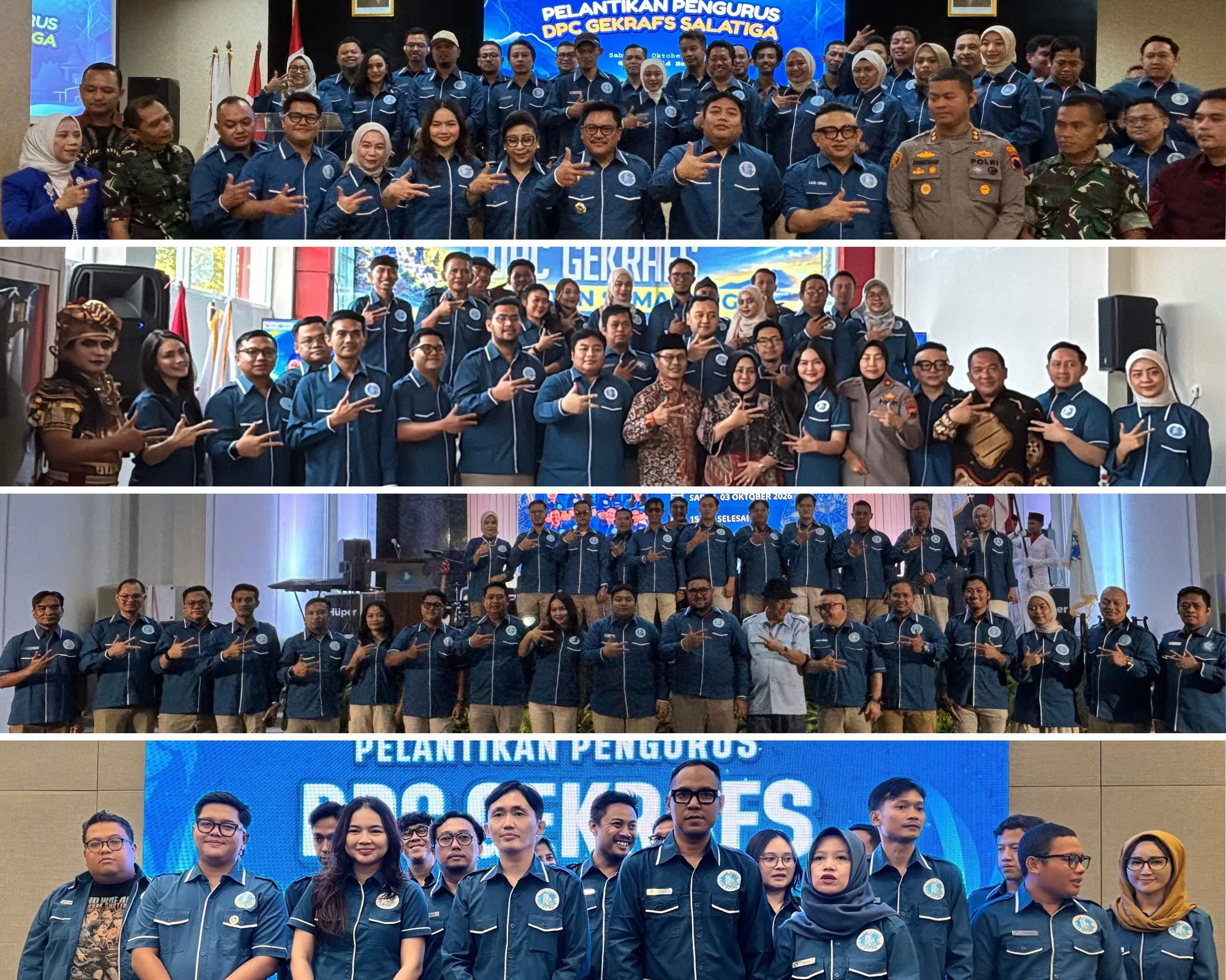 Gebrakan Baru GEKRAFS Jawa Tengah! Empat DPC Dilantik Serentak, Ekonomi Kreatif Makin Kuat